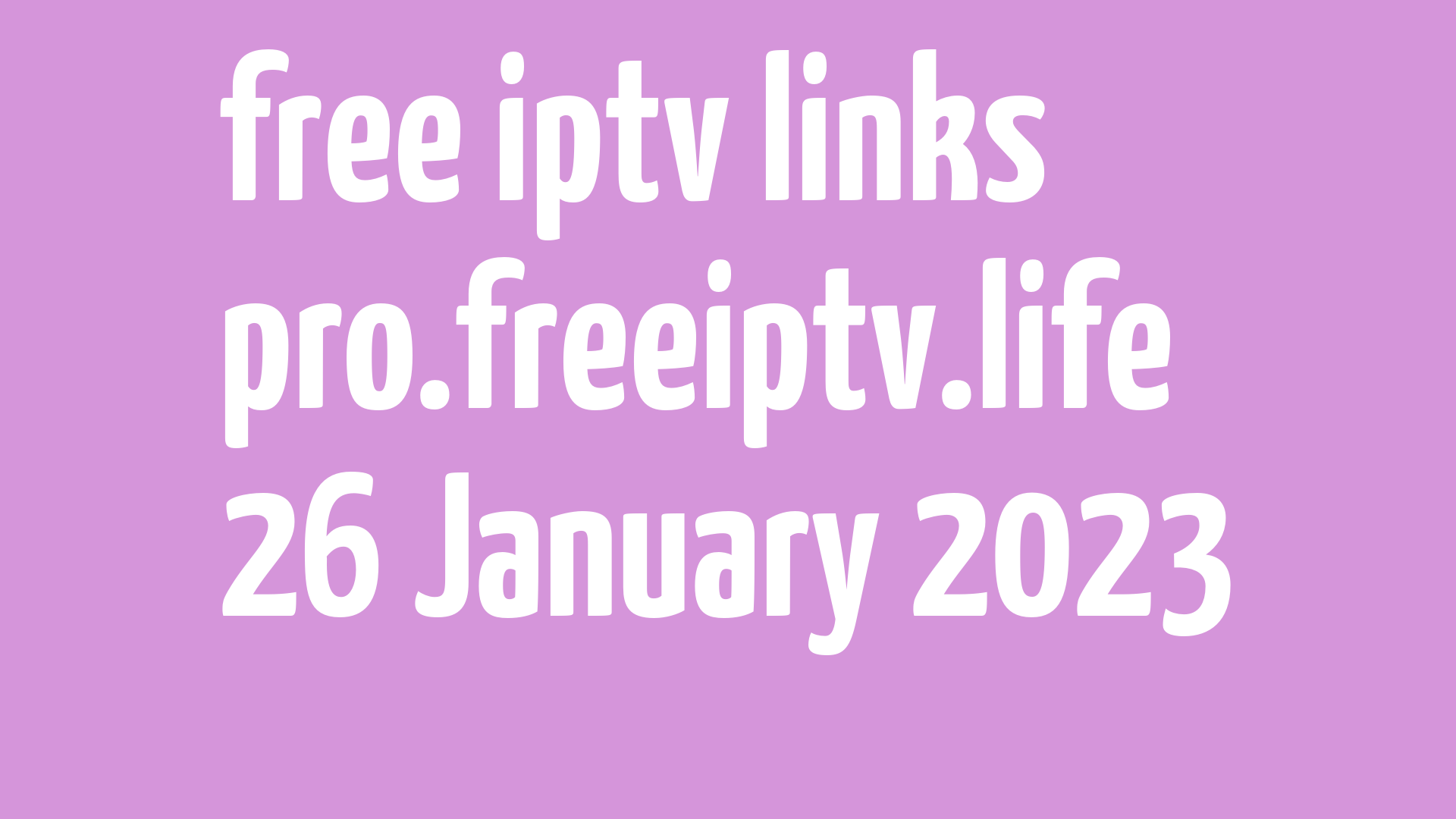 free iptv links 250123